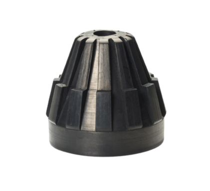 An assortment of custom molded rubber parts